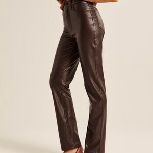 Abercrombie & Fitch Brown Leather Pants